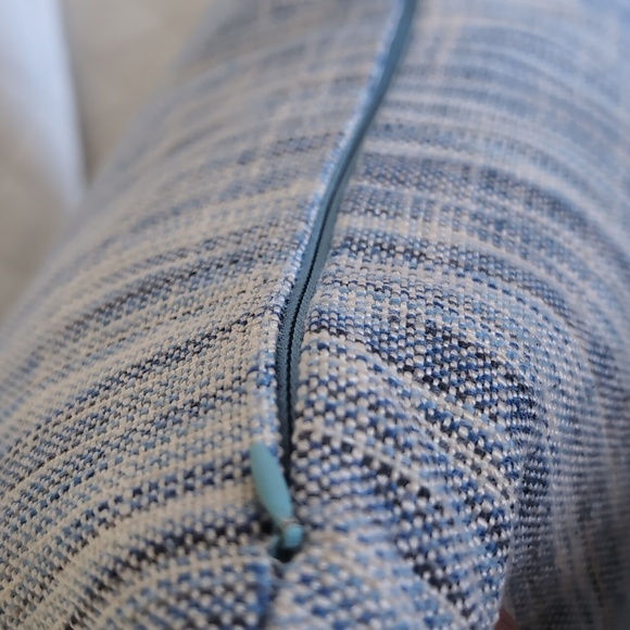 Rodeo Home Set Of 2 Down Filled Blue Accent Pillows. - Picture 8 of 9